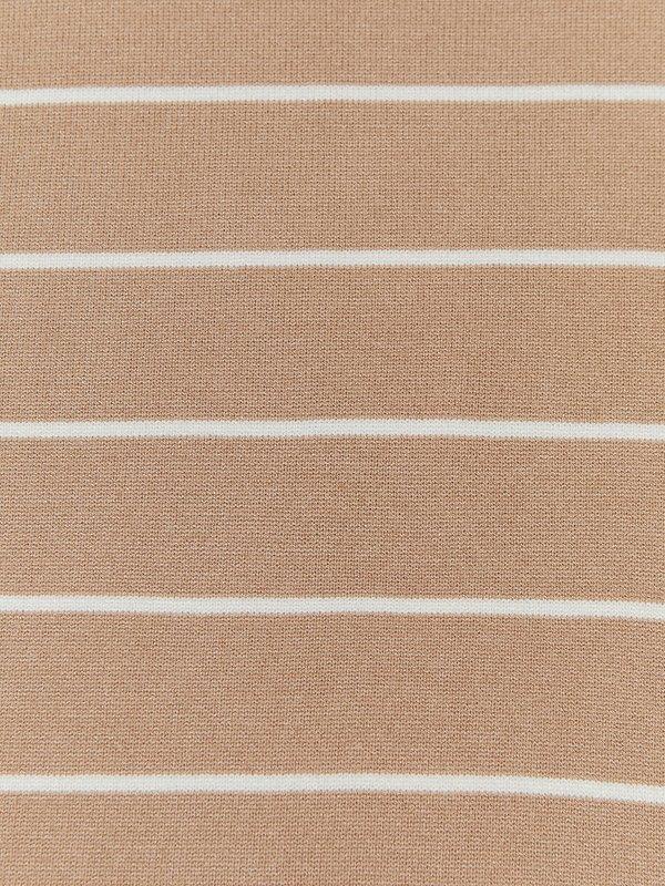 Pomelo Pomelo Striped Knit Dress - Off-White
