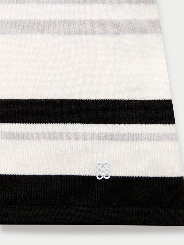 Pomelo Pomelo Striped Knit Tee - Black