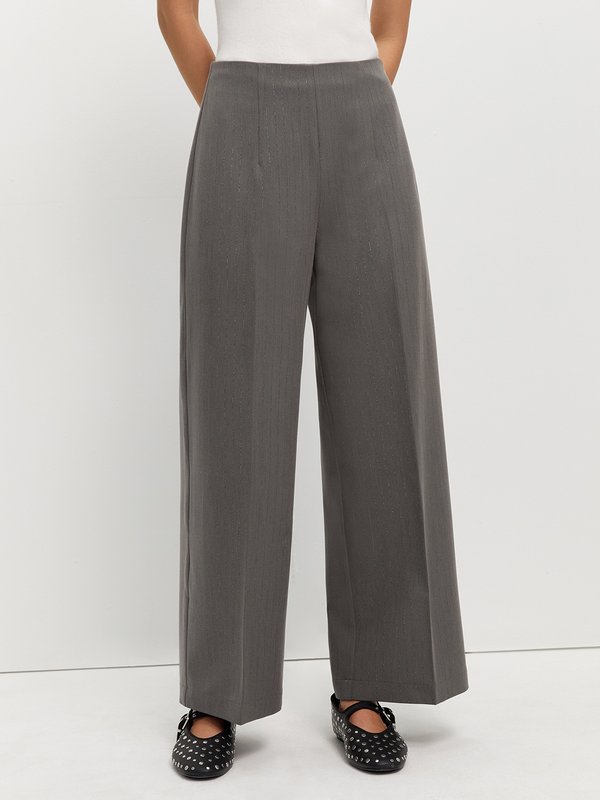 Pomelo Pomelo Striped Pants - Light Grey