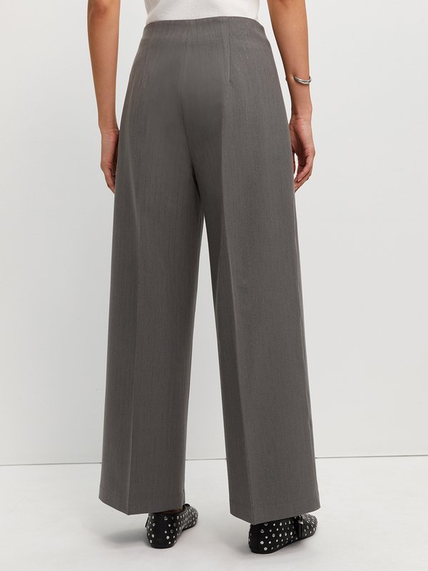 Pomelo Pomelo Striped Pants - Light Grey