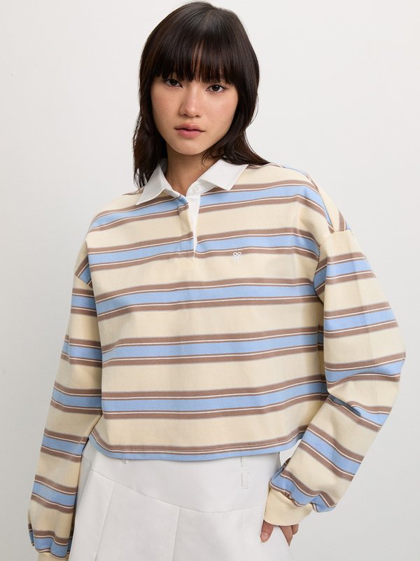 Pomelo Pomelo Striped Polo Shirt - Multi Color