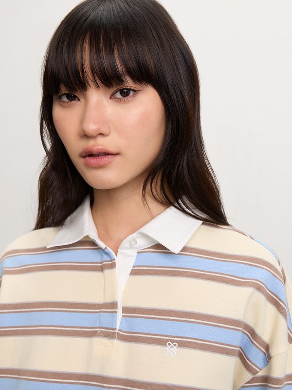 Pomelo Pomelo Striped Polo Shirt - Multi Color