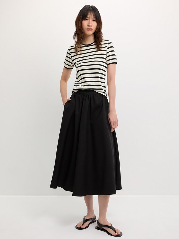 Pomelo Pomelo Striped Tee - Black/White
