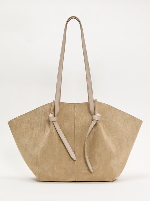 pomelo Pomelo Suede Tote Bag - Beige