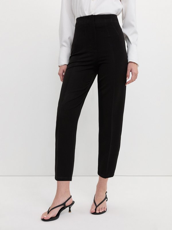 pomelo Pomelo Tailored High-Waist Pants - Black