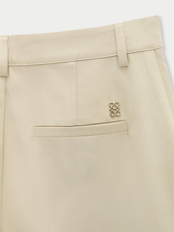 Pomelo Pomelo Tailored Shorts - Beige