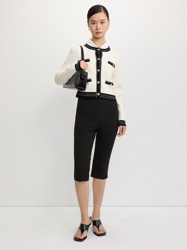 Pomelo Pomelo Textured Knit Cardigan - Ivory