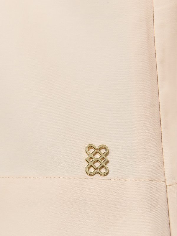 Pomelo Pomelo Tie Front Top - Nude