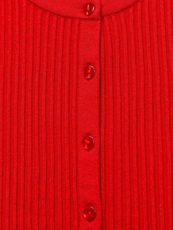 Pomelo Pomelo Tie Neck Sleeveless Knit Top - Red