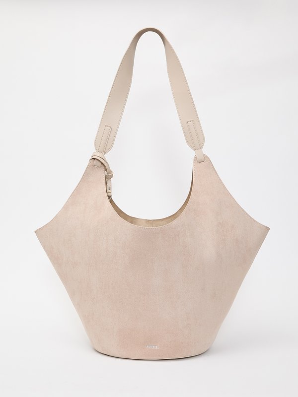 Pomelo Pomelo Tote Bag With Coin Purse - Beige/ Taupe