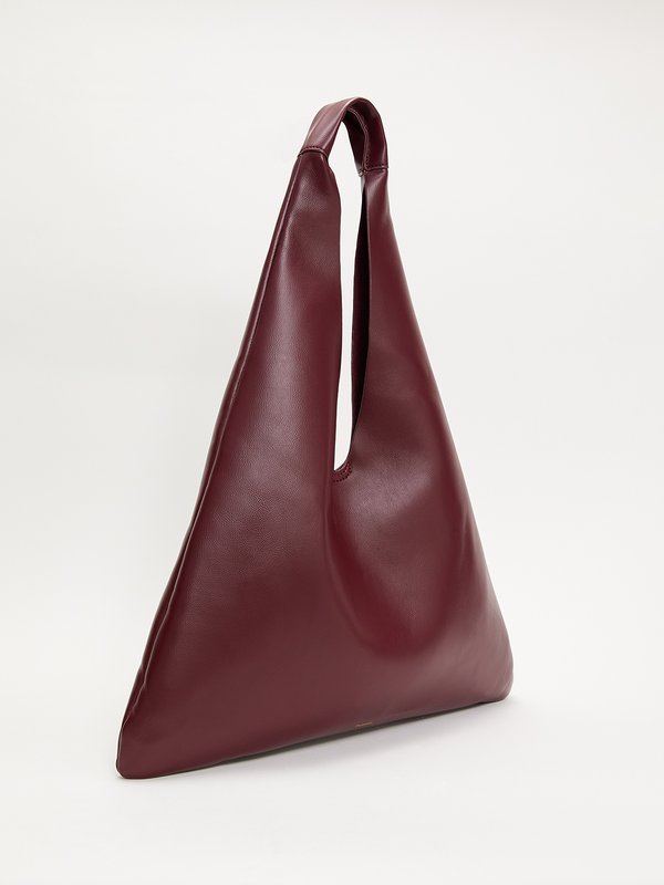 Pomelo Pomelo Triangle Shoulder Bag - Burgundy