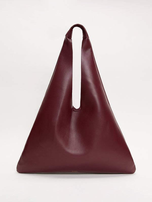 pomelo Pomelo Triangle Shoulder Bag - Burgundy