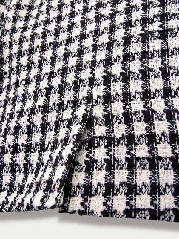 Pomelo Pomelo Tweed Button-Up Jacket - Black