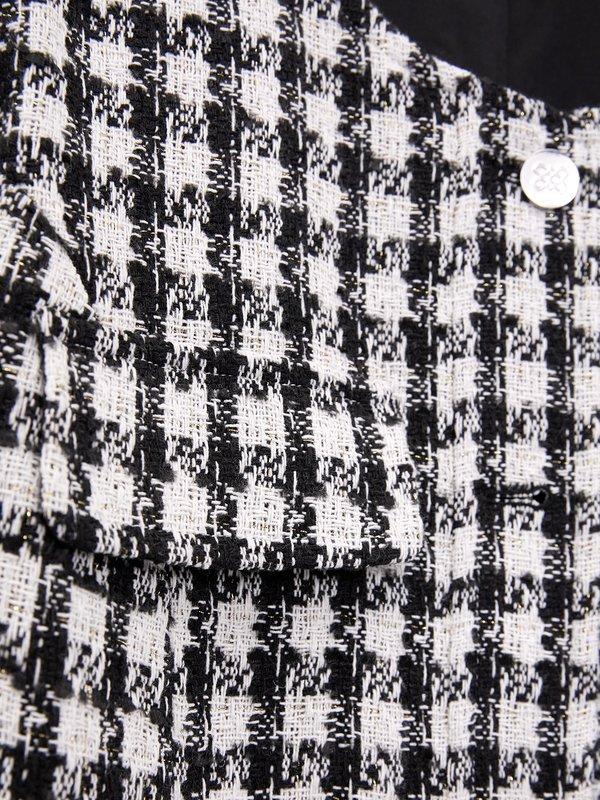 Pomelo Pomelo Tweed Button-Up Jacket - Black