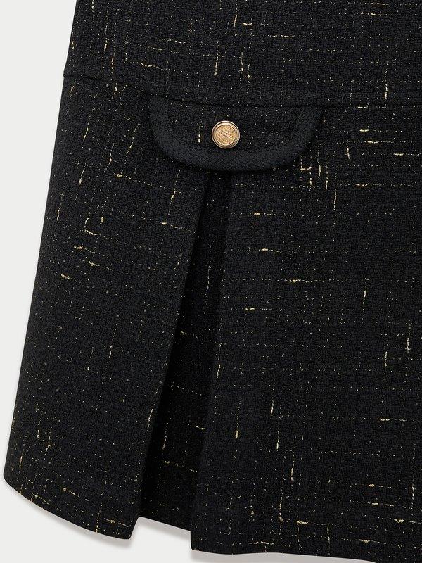 Pomelo Pomelo Tweed Dress - Black