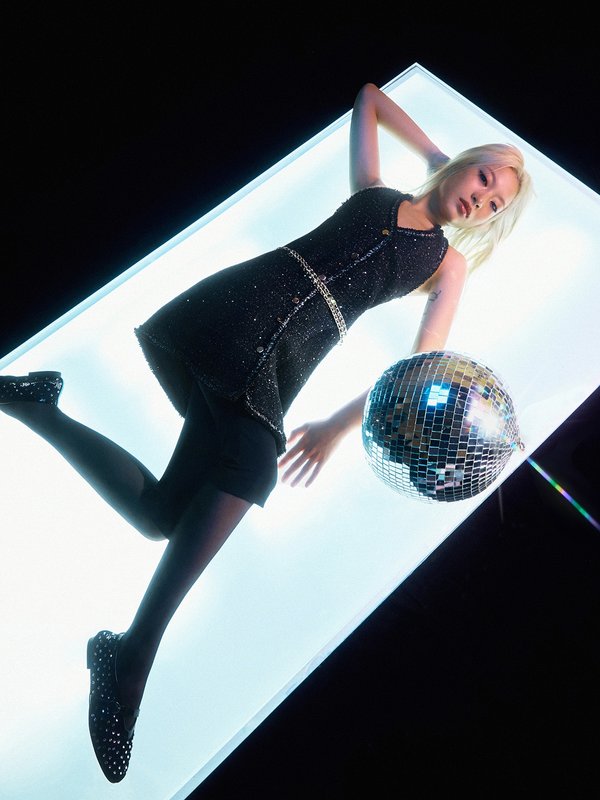 Pomelo Pomelo Tweed Halter Button Mini Dress - Black