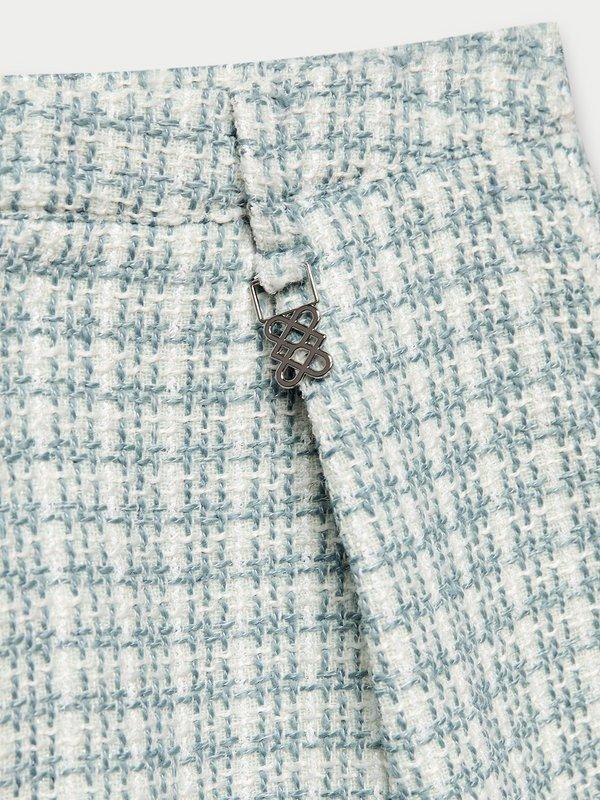 Pomelo Pomelo Tweed Shorts - Baby Blue