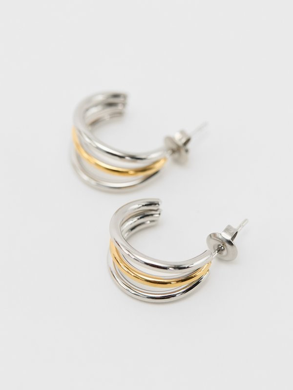Pomelo Pomelo Twist Hoop Earrings - Multi Color
