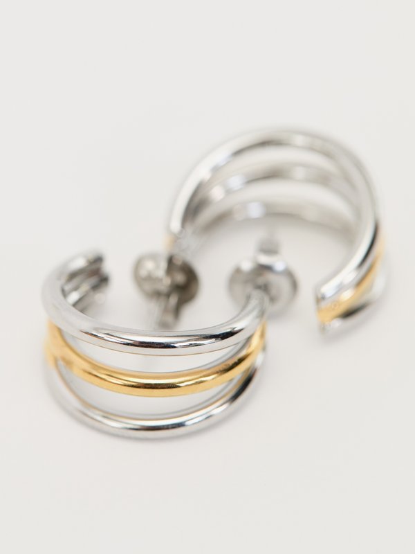 Pomelo Pomelo Twist Hoop Earrings - Multi Color