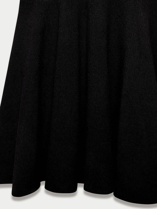 Pomelo Pomelo V-Neck Knit Dress - Black