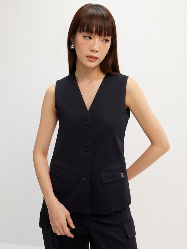 pomelo Pomelo Vest - Navy