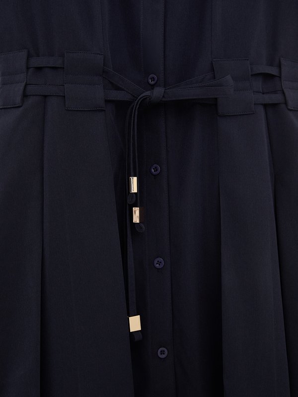 Pomelo Pomelo Waist Tie Dress - Navy