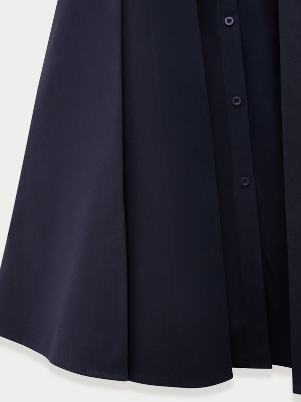 Pomelo Pomelo Waist Tie Dress - Navy