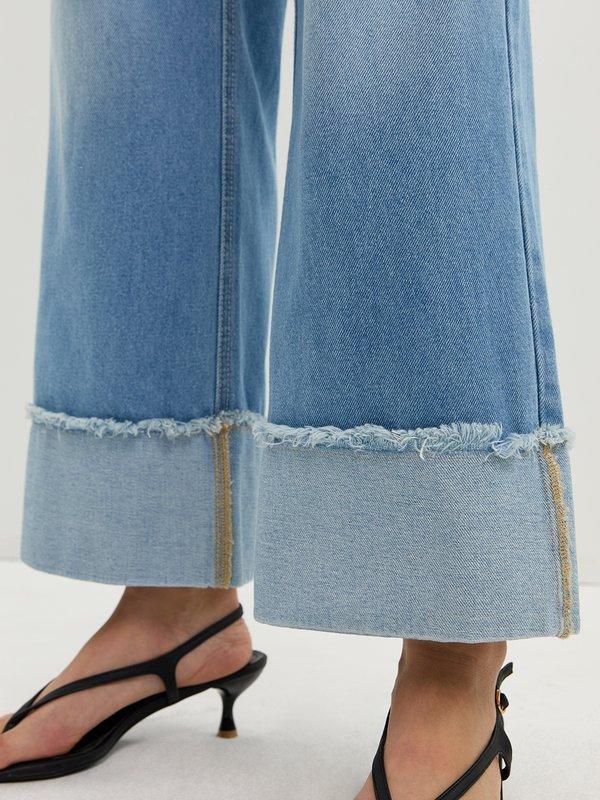 Pomelo Pomelo Wide Leg Jeans - Blue