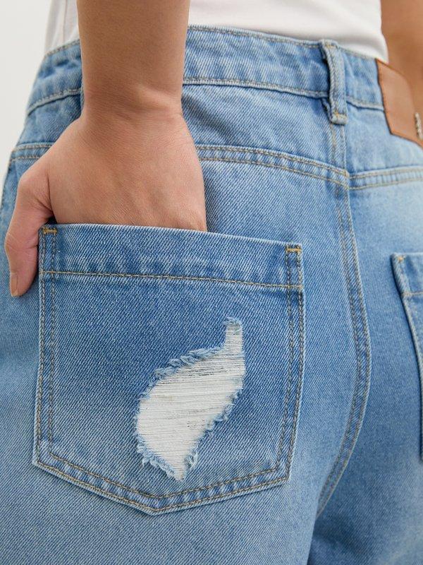 Pomelo Pomelo Wide Leg Jeans - Blue