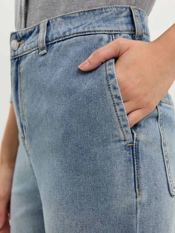 Pomelo Pomelo Wide Leg Jeans - Light Blue