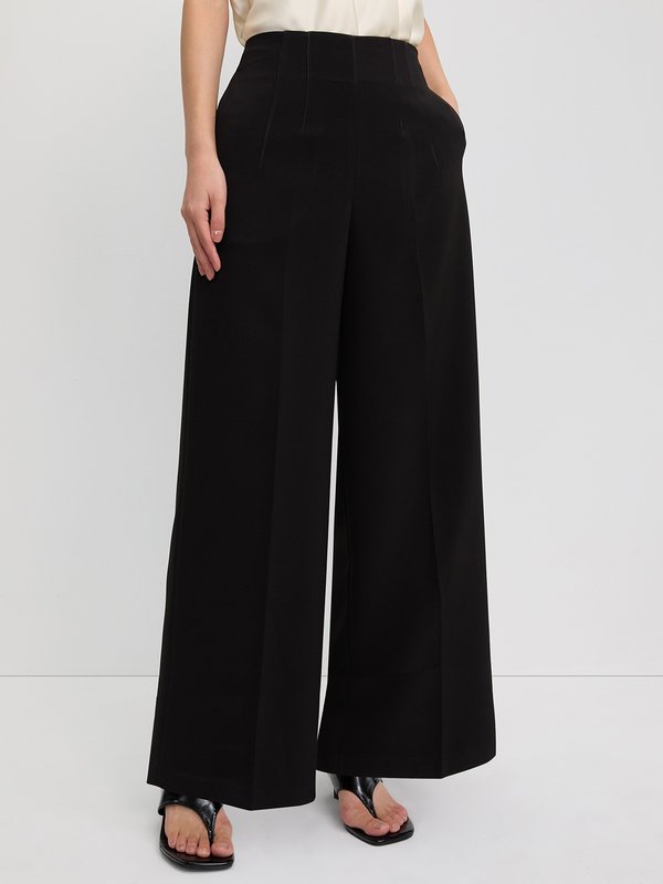 Pomelo Pomelo Wide Leg Pants - Black