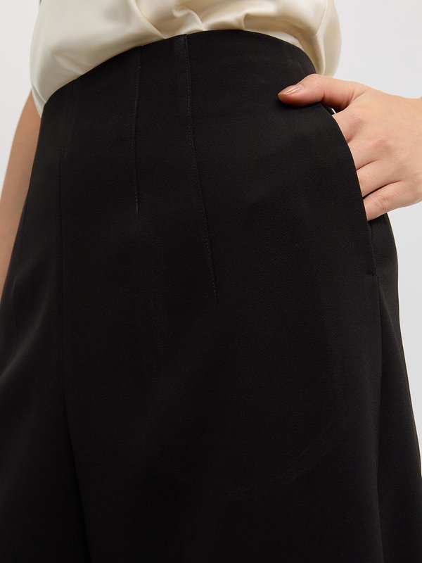 Pomelo Pomelo Wide Leg Pants - Black