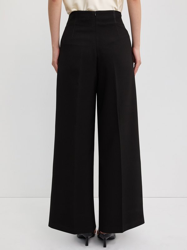 Pomelo Pomelo Wide Leg Pants - Black