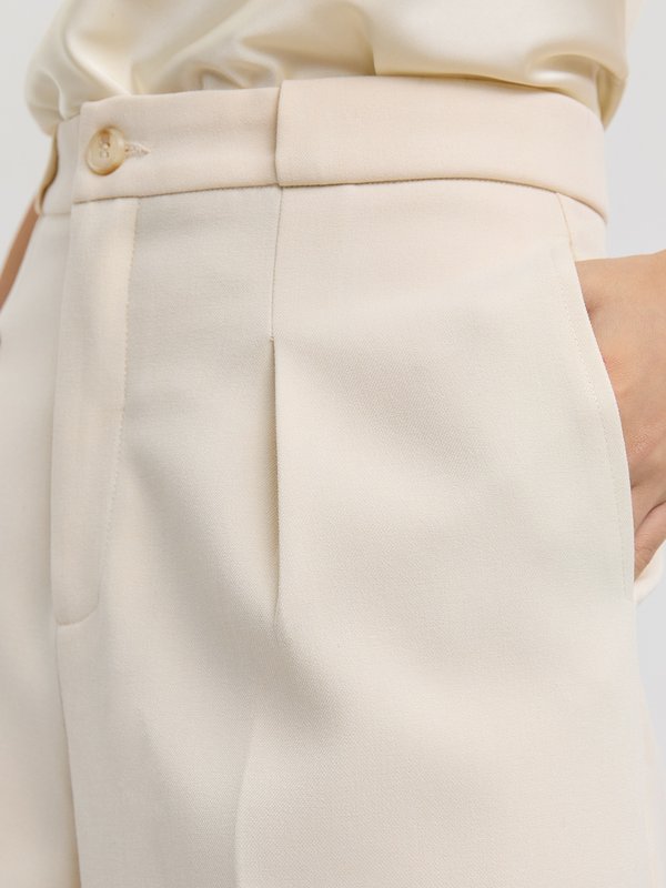 Pomelo Pomelo Wide-Leg Trousers - Beige