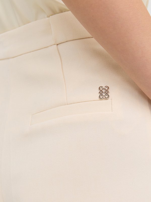 Pomelo Pomelo Wide-Leg Trousers - Beige