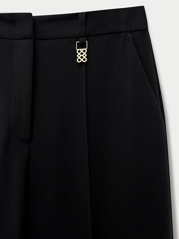 Pomelo Pomelo Wide Leg Trousers - Black