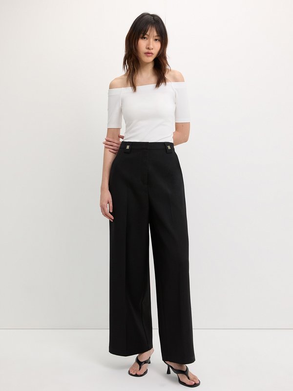 Pomelo Pomelo Wide Leg Trousers - Black