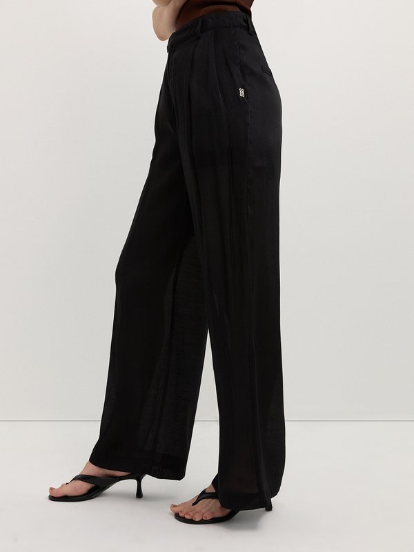 Pomelo Pomelo Wide-Leg Trousers - Black