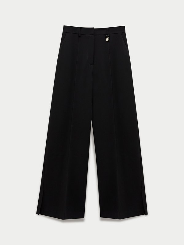 pomelo Pomelo Wide Leg Trousers - Black