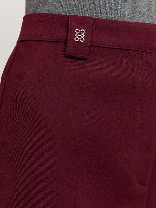 Pomelo Pomelo Wide Leg Trousers - Burgundy