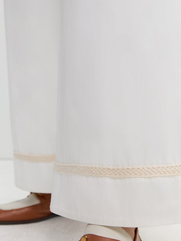 Pomelo Pomelo Wide Leg Trousers - Ivory