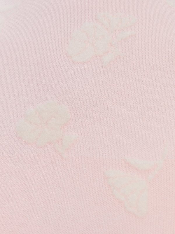 Pomelo Pomelo Pomelo. X Janesuda Floral Knit Skirt - Light Pink