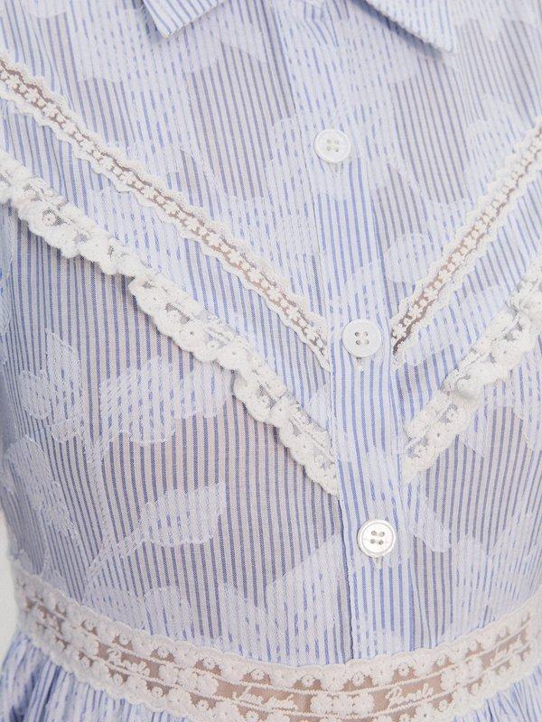 Pomelo Pomelo Pomelo. X Janesuda Floral Lace Dress - Baby Blue