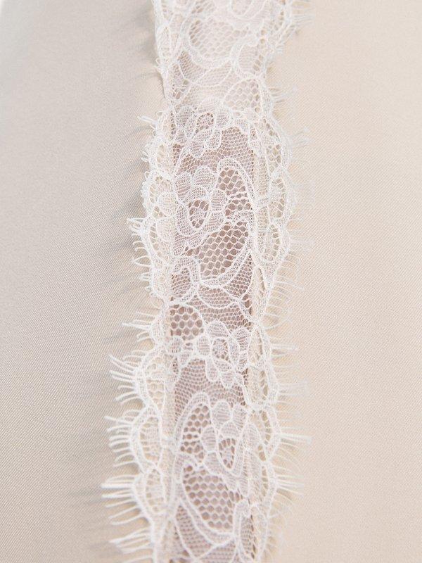 Pomelo Pomelo Pomelo. X Janesuda Lace Trim Trousers - Beige