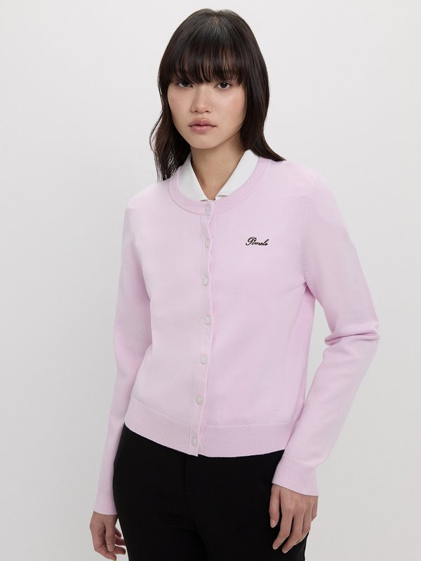 pomelo Pomelo Your Emotional Support Cardigan - Pink