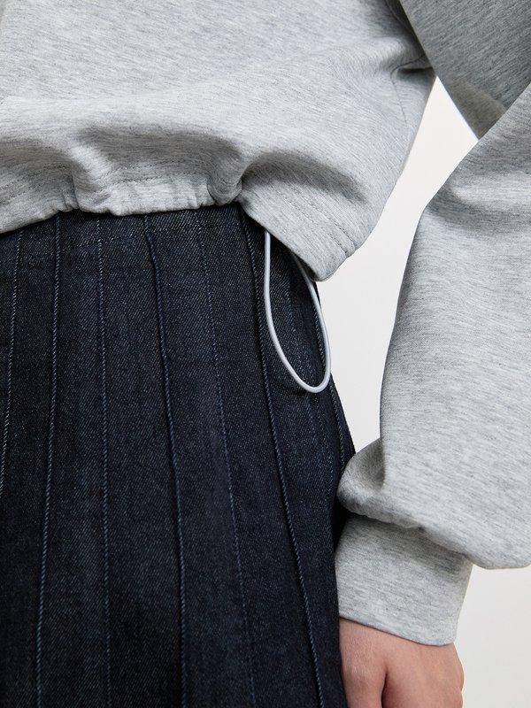 Pomelo Pomelo Zip-Up Hoodie - Light Grey