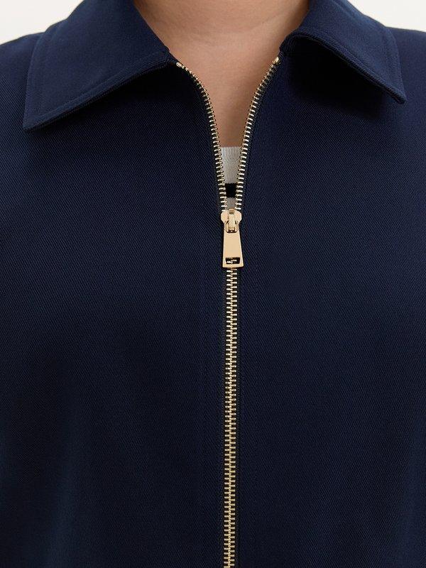 Pomelo Pomelo Zipped Crop Vest - Navy