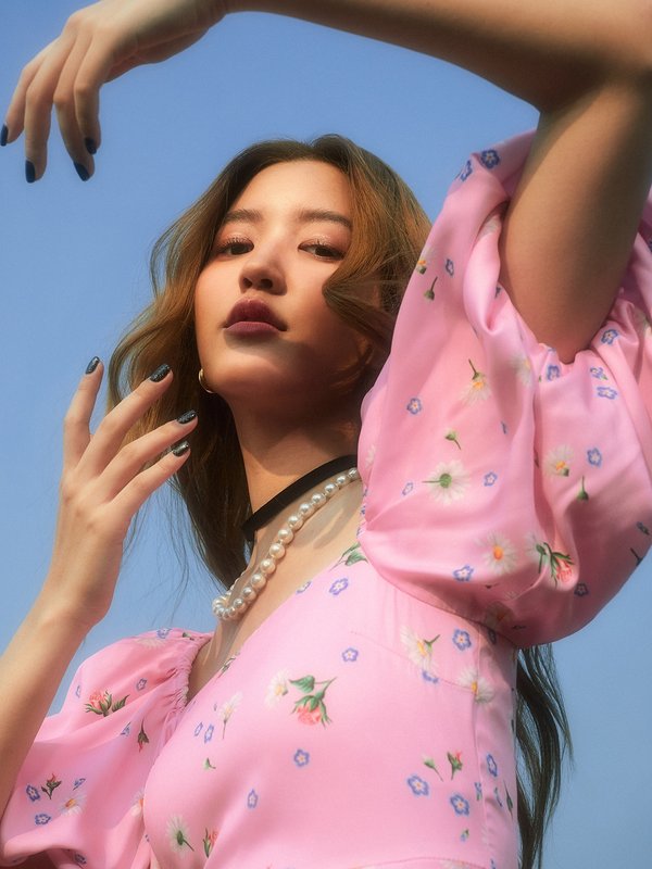 Pomelo Pomelo Sretsis | Pomelo. Rosa Daisy Forget-me-not Mini Dress - Pink