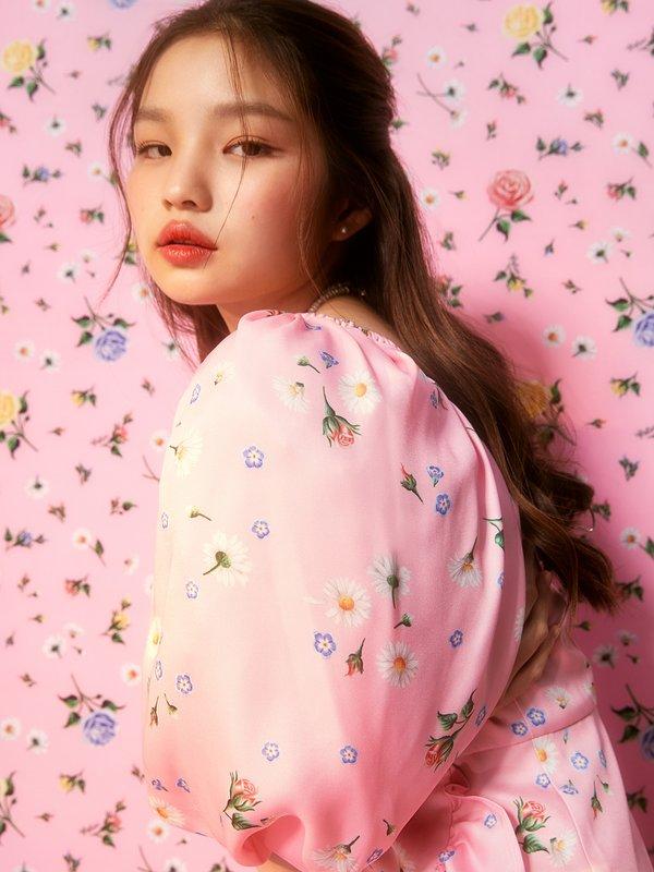 Pomelo Pomelo Sretsis | Pomelo. Rosa Daisy Forget-me-not Mini Dress - Pink