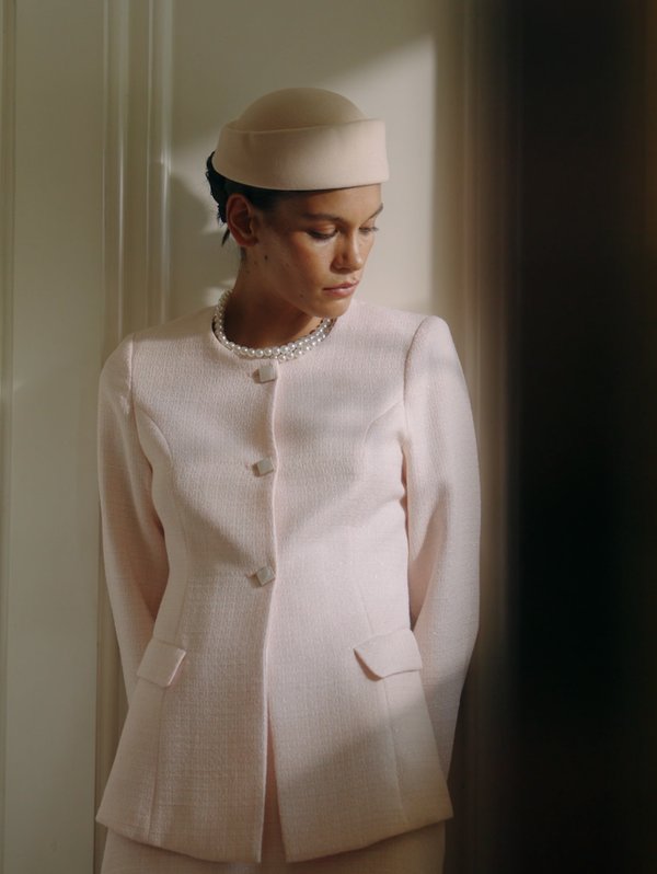 pomelo VERSE Bodycon Blazer - Light Pink